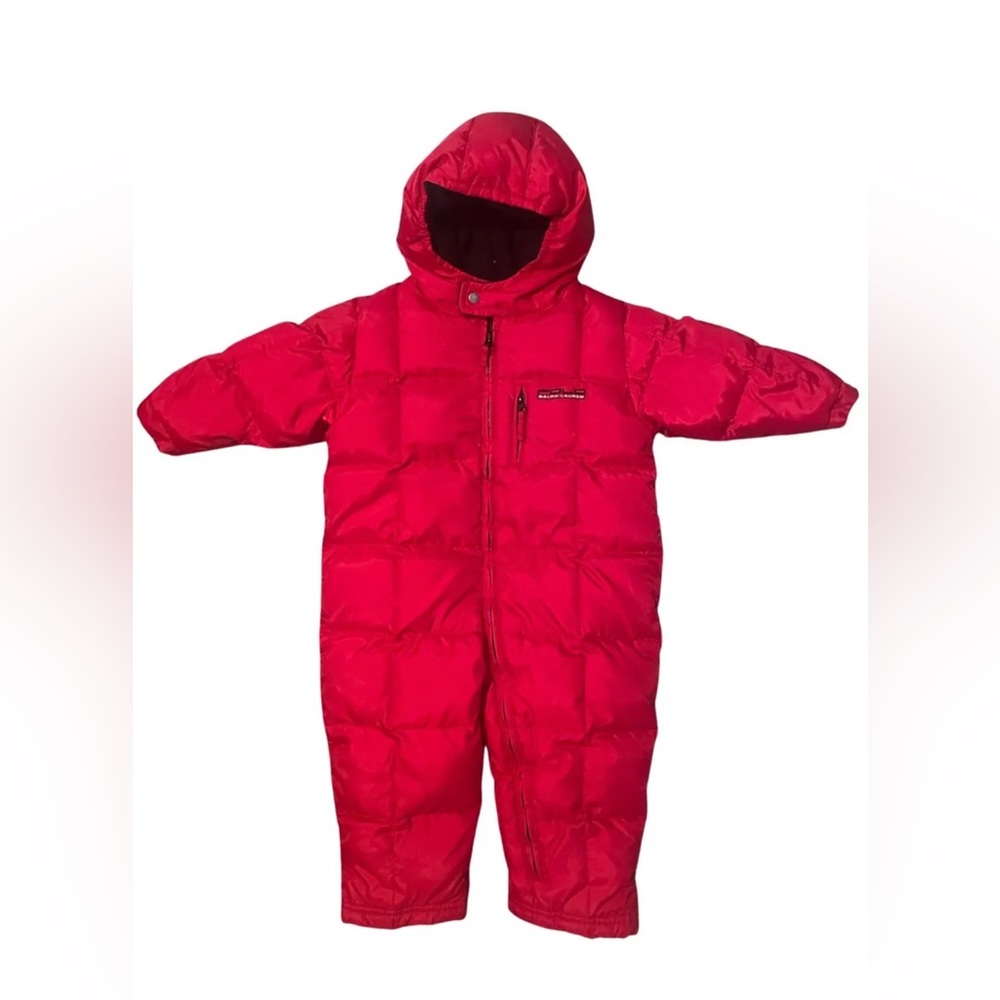 Polo Ralph Lauren Down Puffer Snowsuit SZ 24 months
